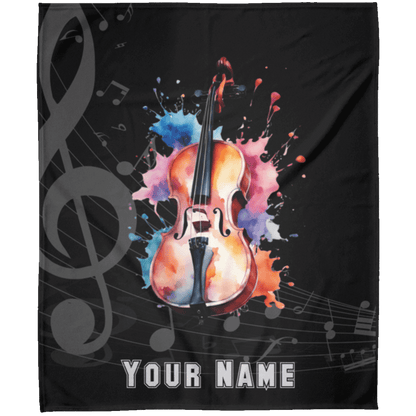 Personalized Cello Blanket