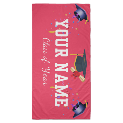 Customized Graduate Name Beach Towel