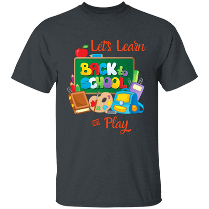 Back To School Lets Learn and Play Other Design Youth T-Shirt | Short Sleeve, T-Shirts, Youth