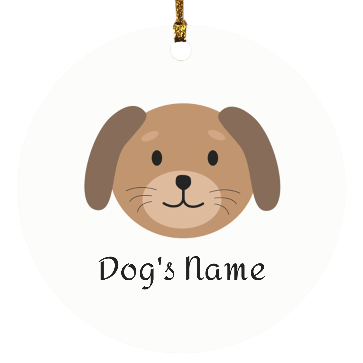 Personalized Dog's Name Ornament