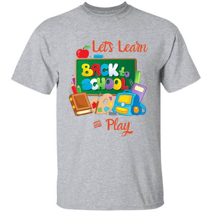 Back To School Lets Learn and Play Other Design Youth T-Shirt | Short Sleeve, T-Shirts, Youth