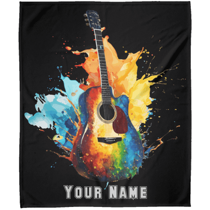 Personalized Acoustic Guitar Blanket