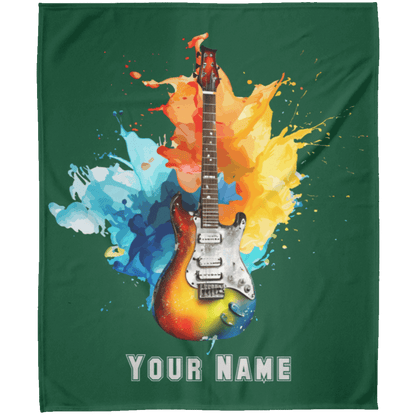 Personalized Electric Guitar Blanket