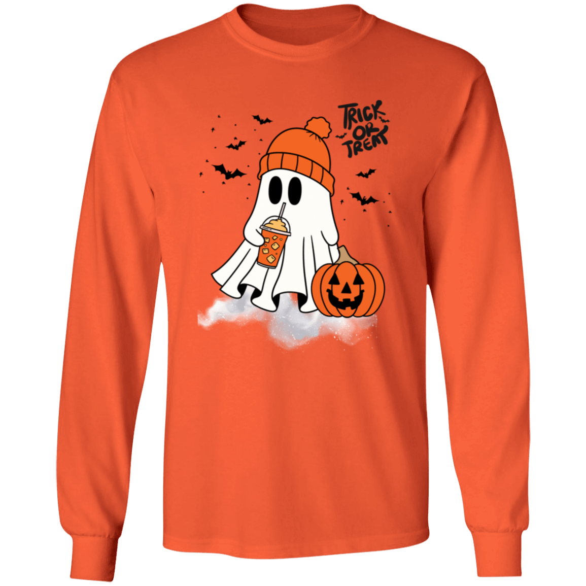 Trick Or Treat Ghost Apparel | T-Shirts & Sweatshirts