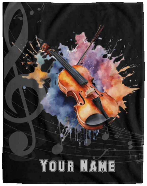 Personalized Violin-Viola Blanket