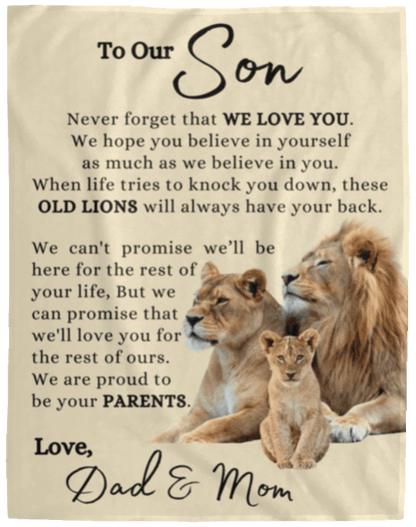 To Our Son - Always Proud of You - Fleece Blanket