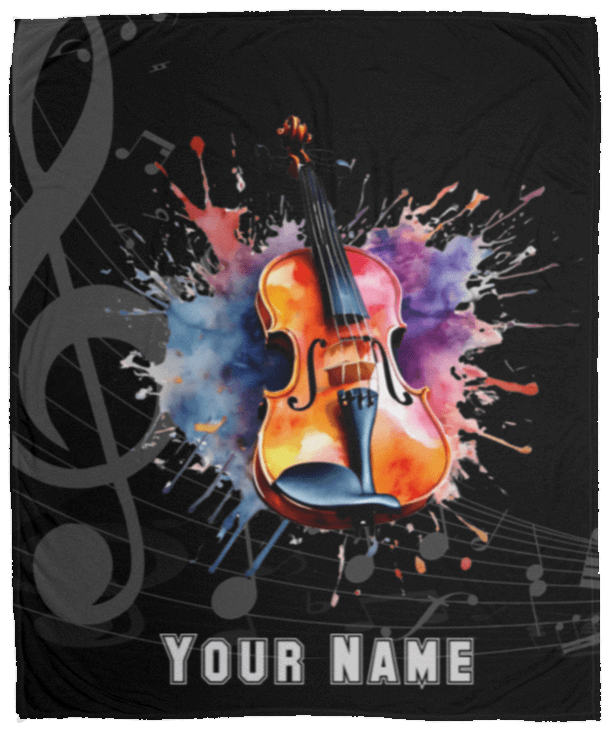 Personalized Violin-Viola Blanket