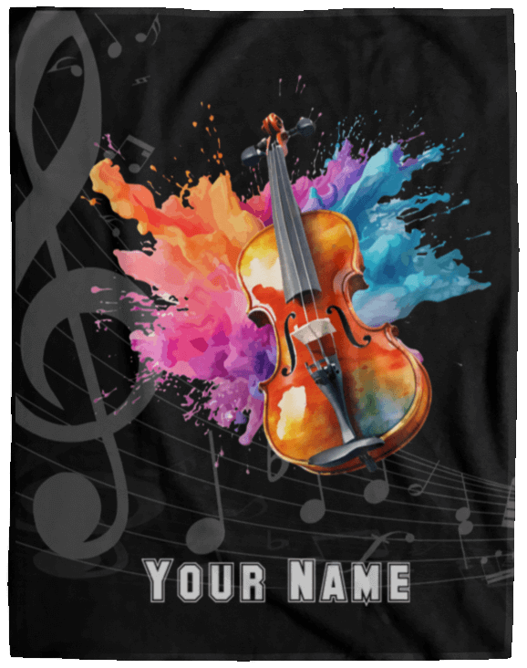 Personalized Violin-Viola Blanket