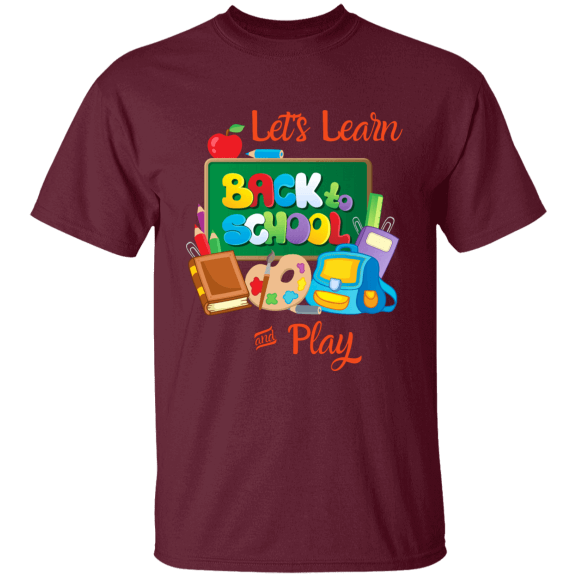 Back To School Lets Learn and Play Other Design Youth T-Shirt | Short Sleeve, T-Shirts, Youth