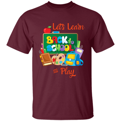 Back To School Lets Learn and Play Other Design Youth T-Shirt | Short Sleeve, T-Shirts, Youth