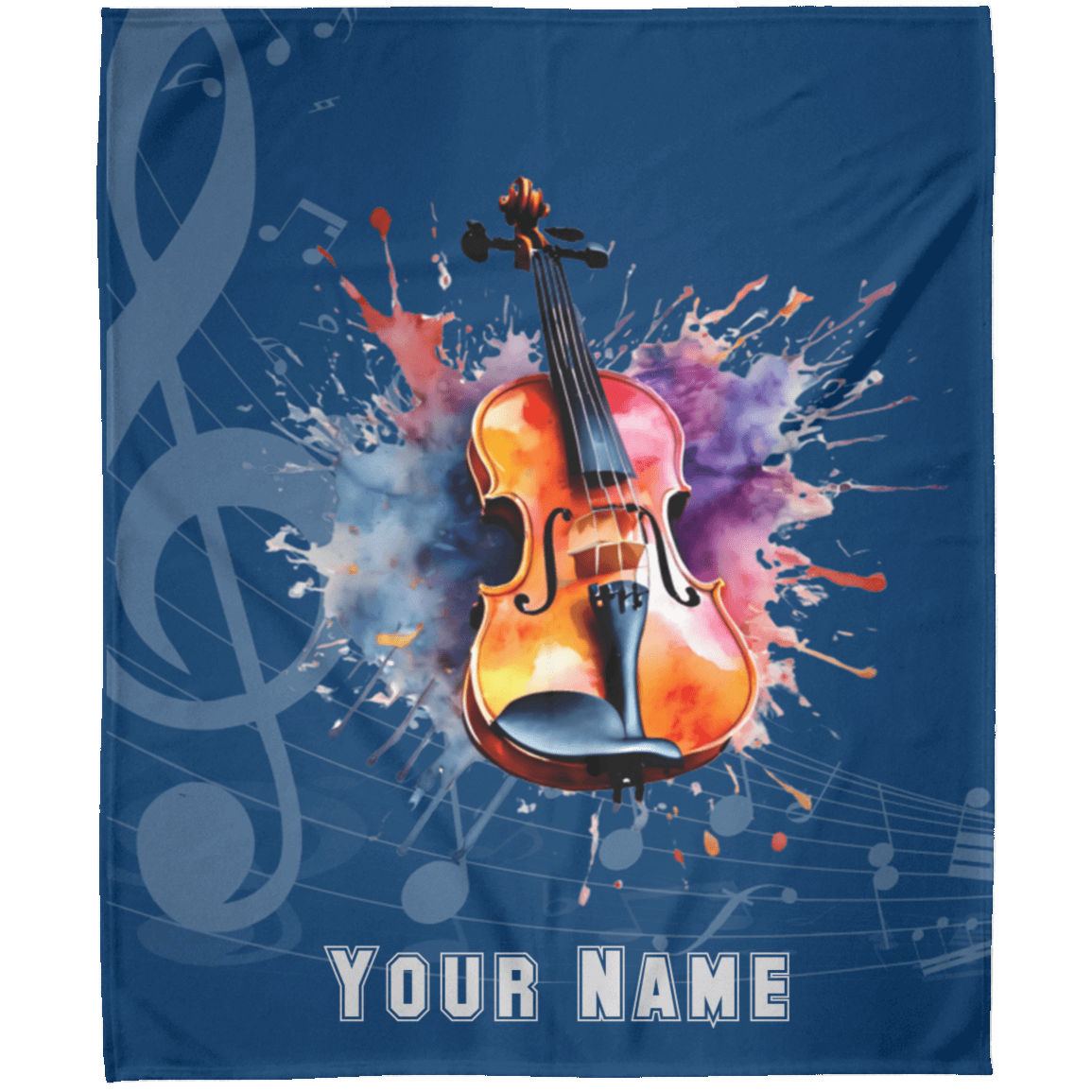 Personalized Violin-Viola Blanket