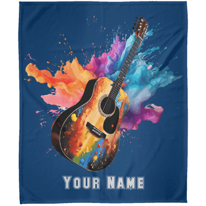 Personalized Acoustic Guitar Blanket