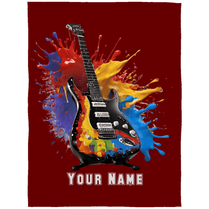 Personalized Electric Guitar Blanket