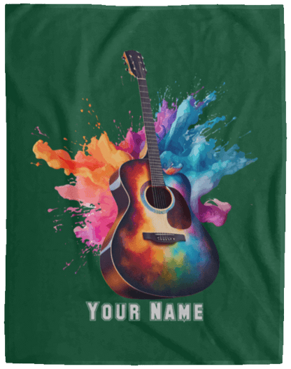 Personalized Acoustic Guitar Blanket