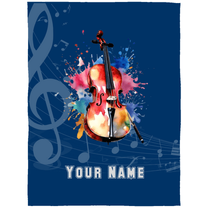 Personalized Cello Blanket