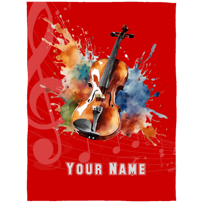 Personalized Violin-Viola Blanket