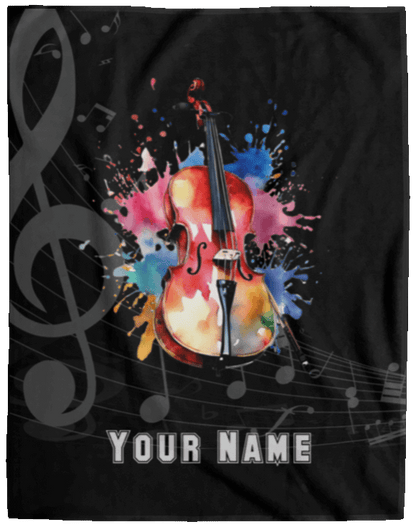 Personalized Cello Blanket