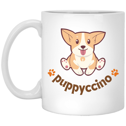 Puppyccino Cup | 11 oz. White Mug | 15 oz. White Mug |