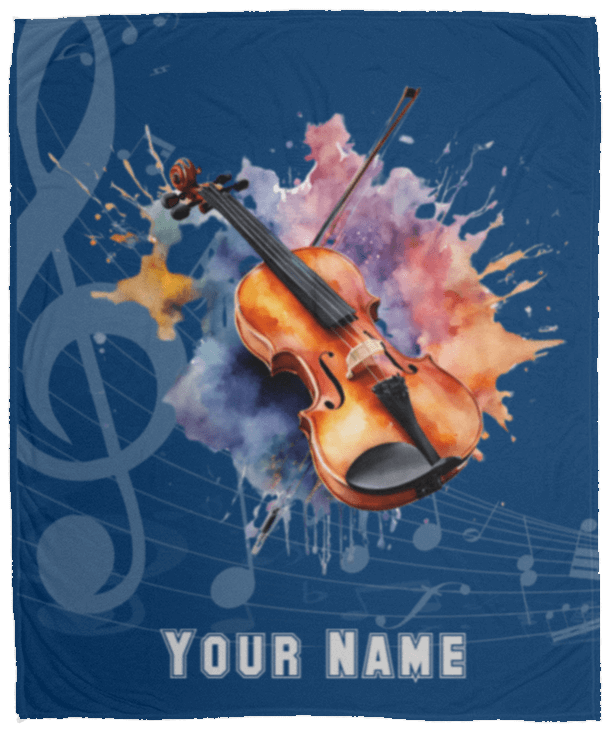 Personalized Violin-Viola Blanket