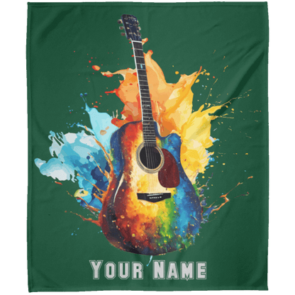 Personalized Acoustic Guitar Blanket