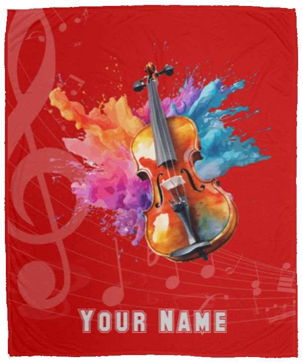 Personalized Violin-Viola Blanket