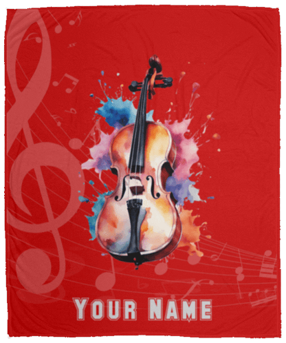 Personalized Cello Blanket