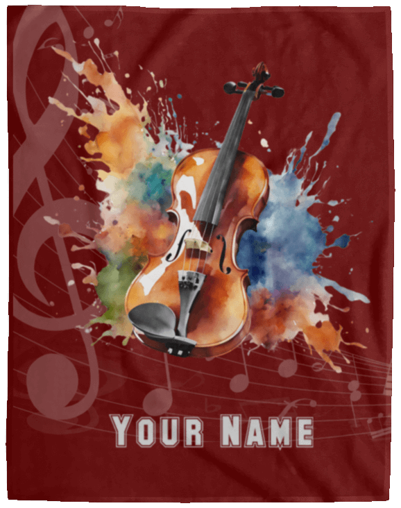 Personalized Violin-Viola Blanket