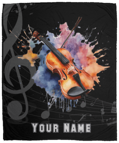 Personalized Violin-Viola Blanket