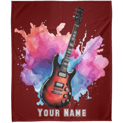 Personalized Electric Guitar Blanket