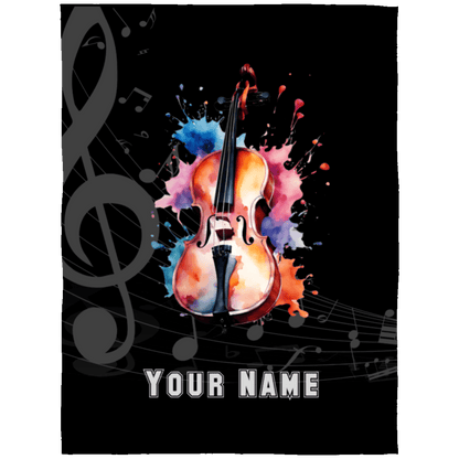 Personalized Cello Blanket