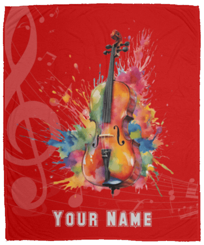 Personalized Cello Blanket