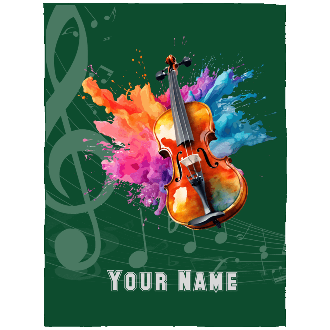 Personalized Violin-Viola Blanket