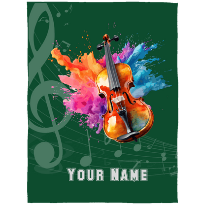 Personalized Violin-Viola Blanket