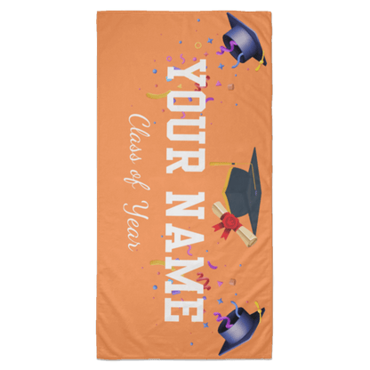 Customized Graduate Name Beach Towel