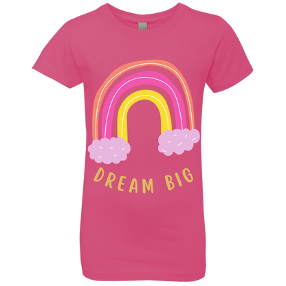 Rainbow Message Shirt Smile Good Vibes Only Love Wins Dream Big | Girls' Princess T-Shirt |