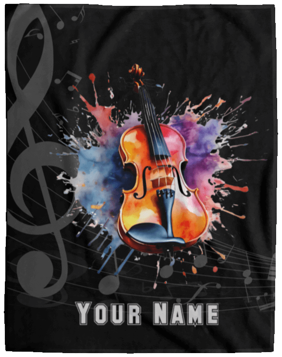 Personalized Violin-Viola Blanket