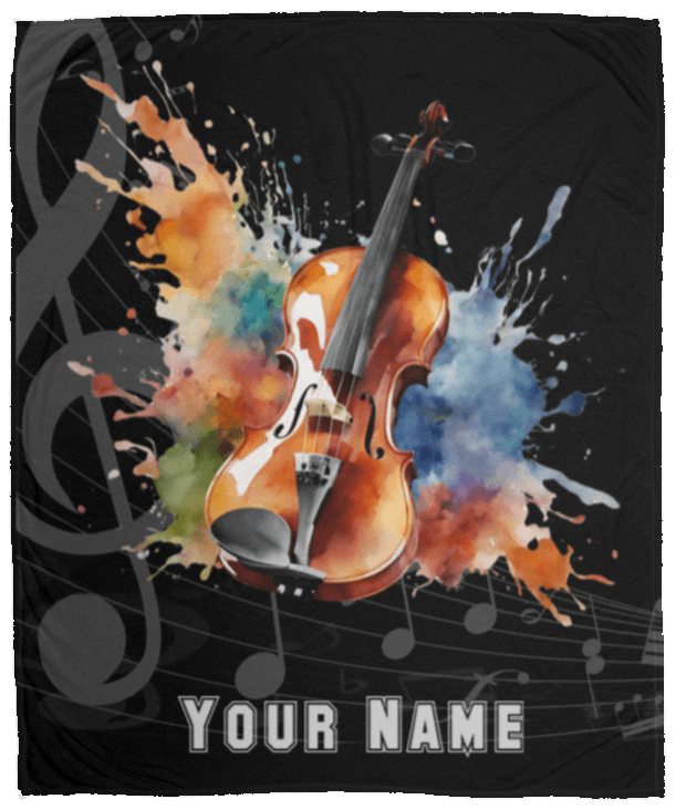 Personalized Violin-Viola Blanket