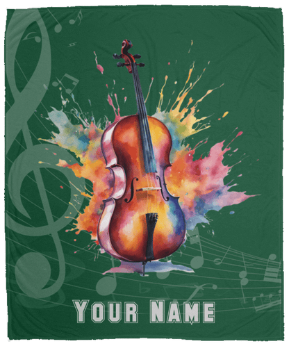 Personalized Cello Blanket