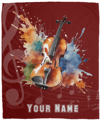 Personalized Violin-Viola Blanket