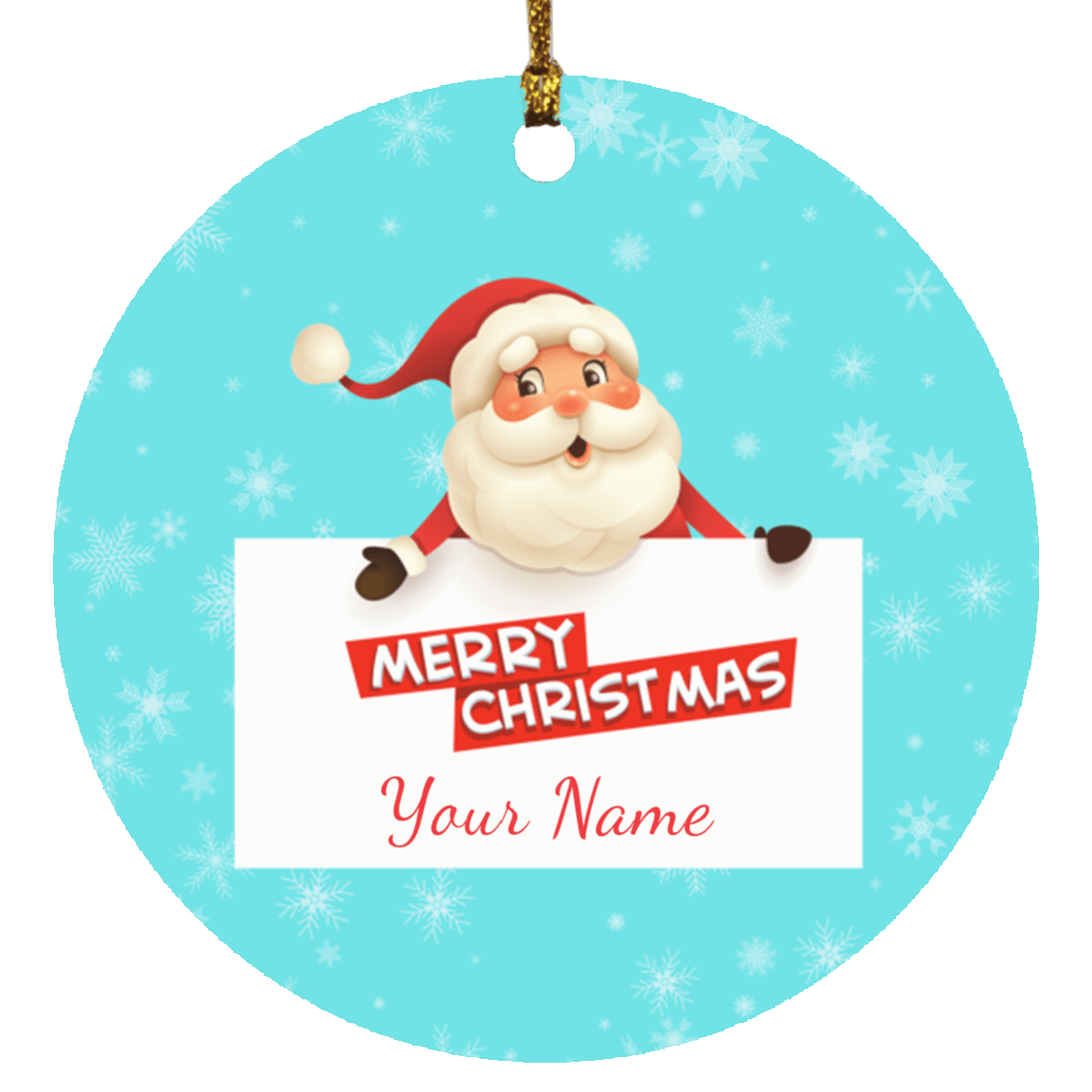 Personalized Santa Claus Family Ornament