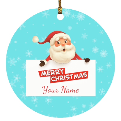 Personalized Santa Claus Family Ornament