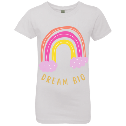 Rainbow Message Shirt Smile Good Vibes Only Love Wins Dream Big | Girls' Princess T-Shirt |