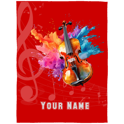 Personalized Violin-Viola Blanket