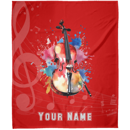 Personalized Cello Blanket