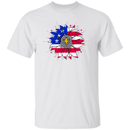 Patriotic Sunflower T-Shirt | 4th of July