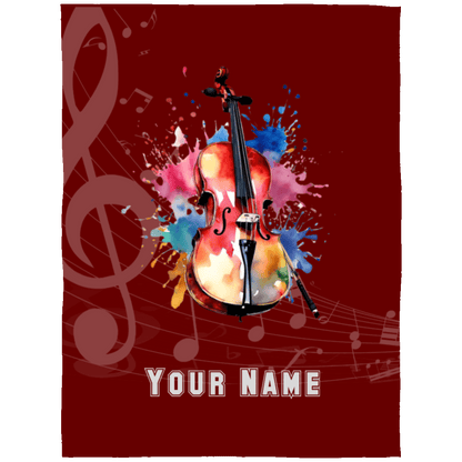 Personalized Cello Blanket