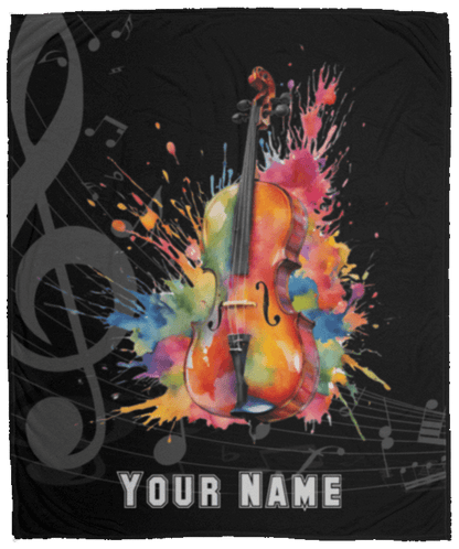 Personalized Cello Blanket