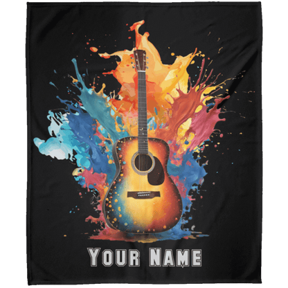 Personalized Acoustic Guitar Blanket