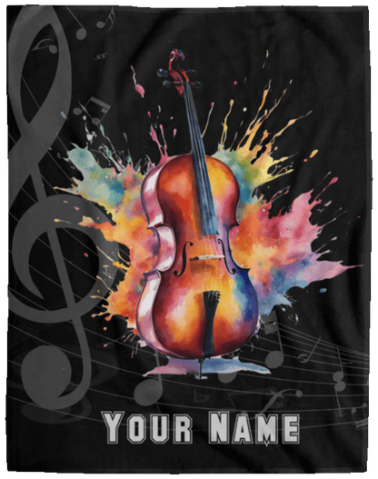 Personalized Cello Blanket