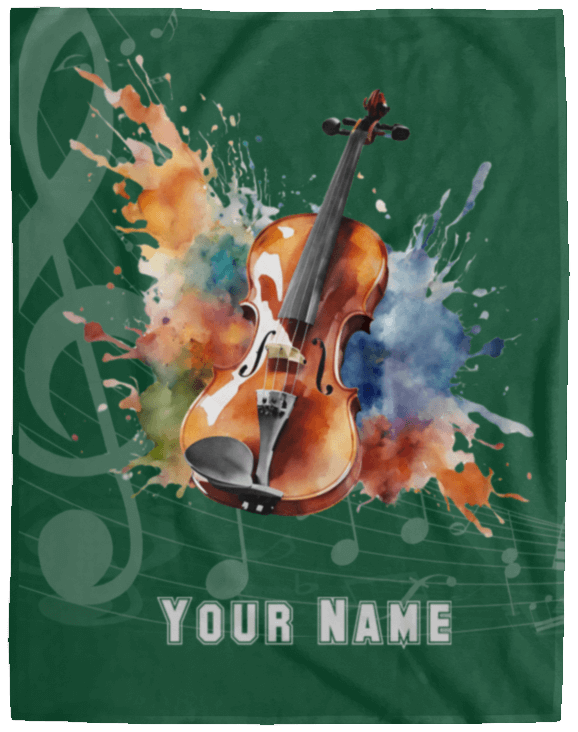 Personalized Violin-Viola Blanket